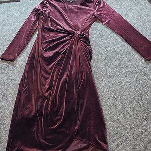 Antonio Melani Velvet Ruffle Dress Sz 4